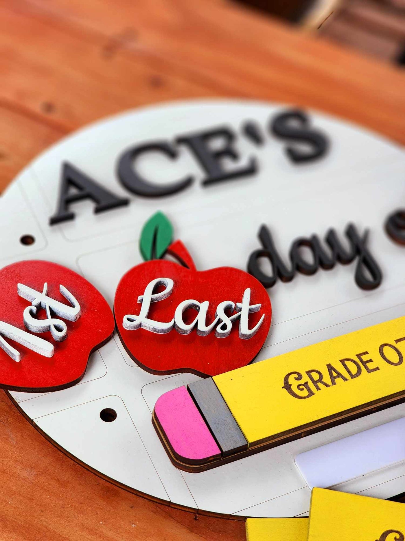 Ultra Interchangeable First & Last Day Of School Sign | Custom First Day Of School Board | Back To School Sign, Interchangeable School Sign