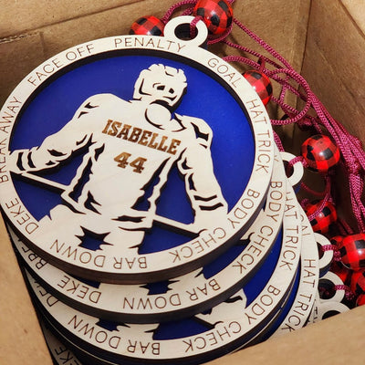 Custom Individual & Sports Ornament | Extreme Detailed Sports Themed Christmas Ornaments |