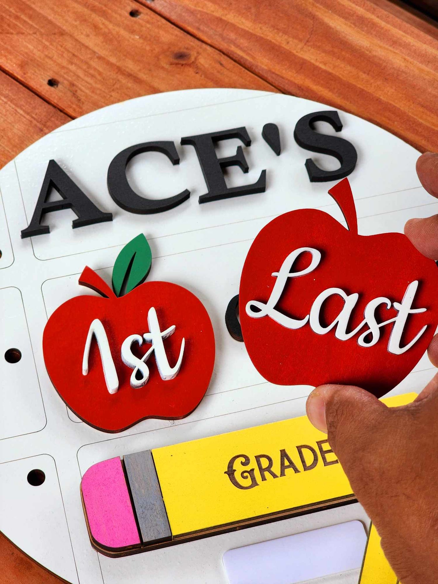 Ultra Interchangeable First & Last Day Of School Sign | Custom First Day Of School Board | Back To School Sign, Interchangeable School Sign