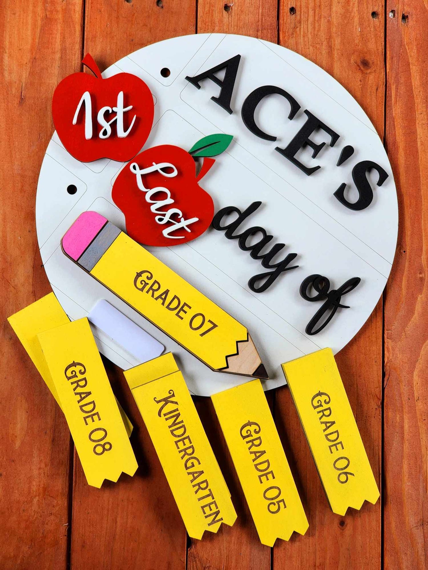 Ultra Interchangeable First & Last Day Of School Sign | Custom First Day Of School Board | Back To School Sign, Interchangeable School Sign