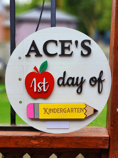 Ultra Interchangeable First & Last Day Of School Sign | Custom First Day Of School Board | Back To School Sign, Interchangeable School Sign