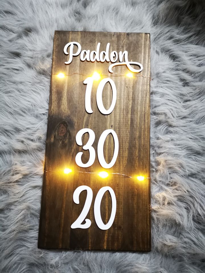 Wedding Date Sign | Anniversary Date Sign |