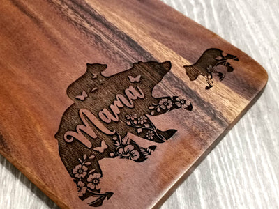 Mama Bear - Engraved Charcuterie Board