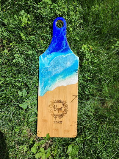 Custom Engraved Resin Wooden Board 6x18 inch