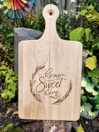 Home Sweet Home - Engraved Charcuterie Board