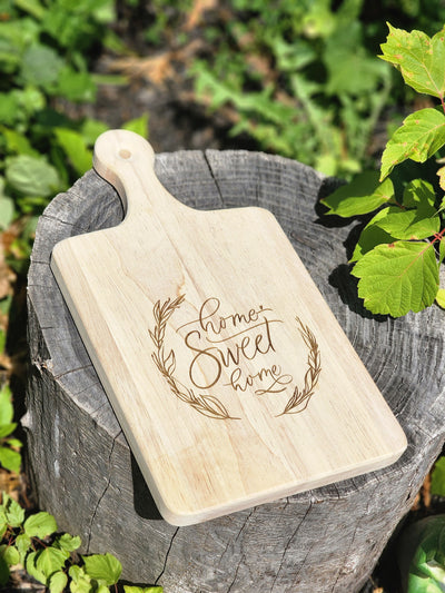 Home Sweet Home - Engraved Charcuterie Board