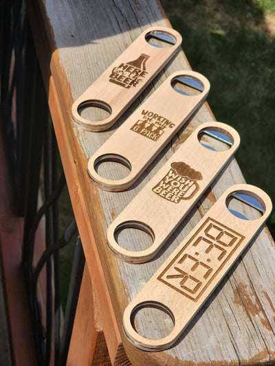 Engraved Wood Bottle Opener