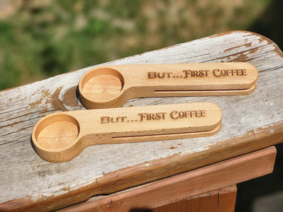 But..First Coffee - Engraved Coffee Scoops