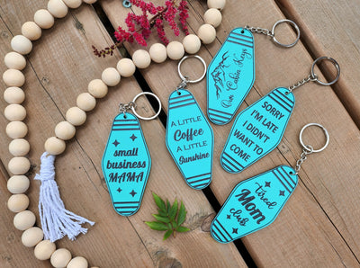 Small Business Mama - Motel Style Pastel Acrylic Keychain