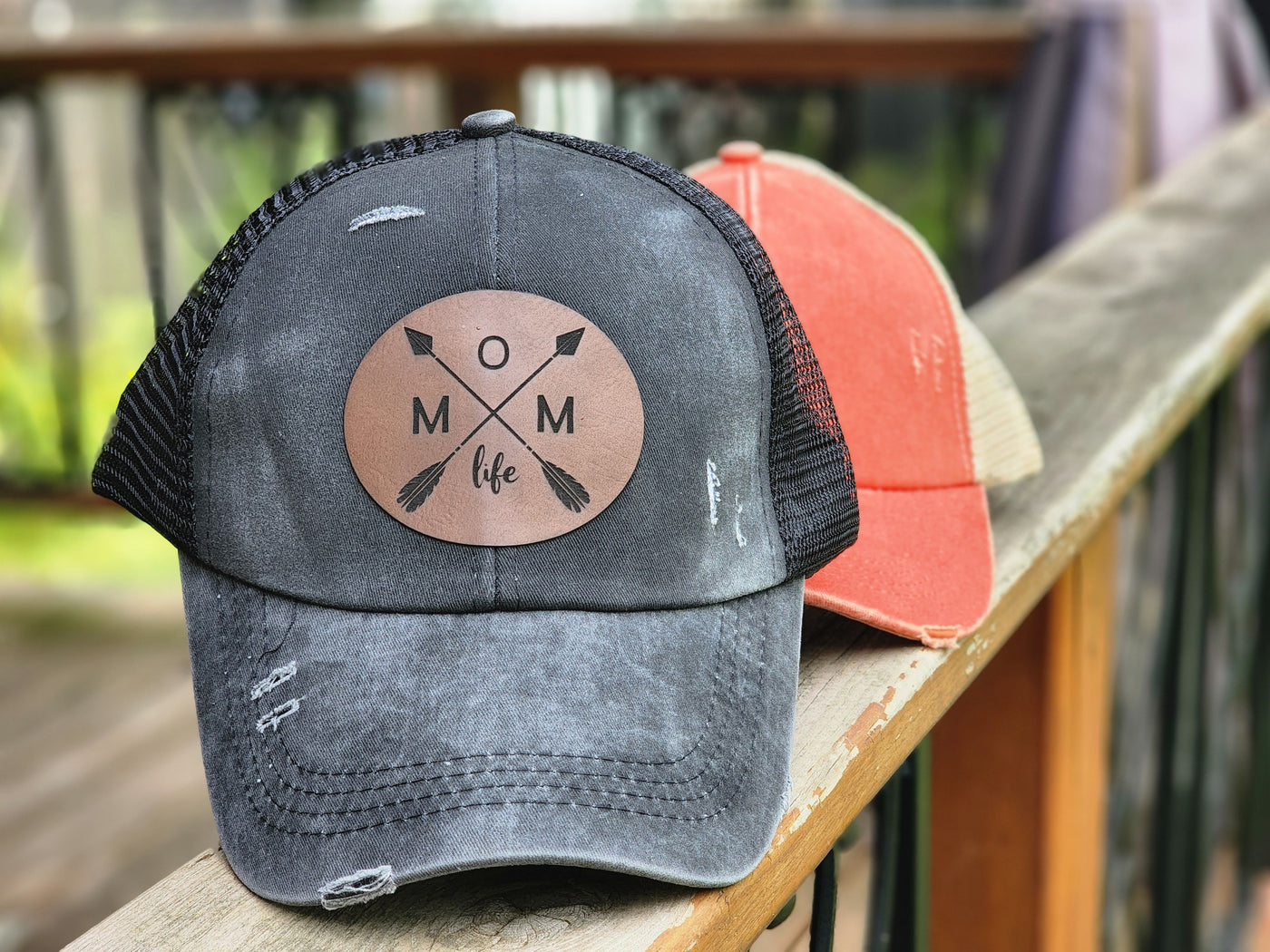 Your Design Custom Leather Engraved Patch Hat