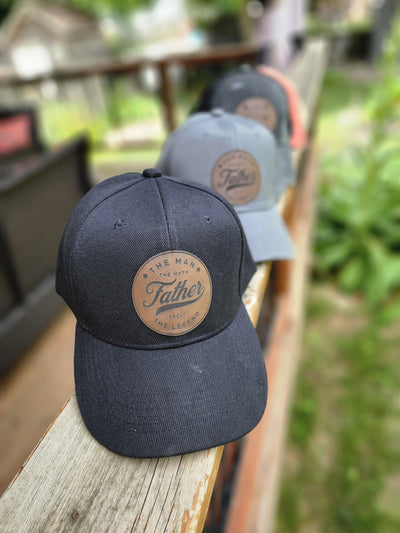 Your Design Custom Leather Engraved Patch Hat