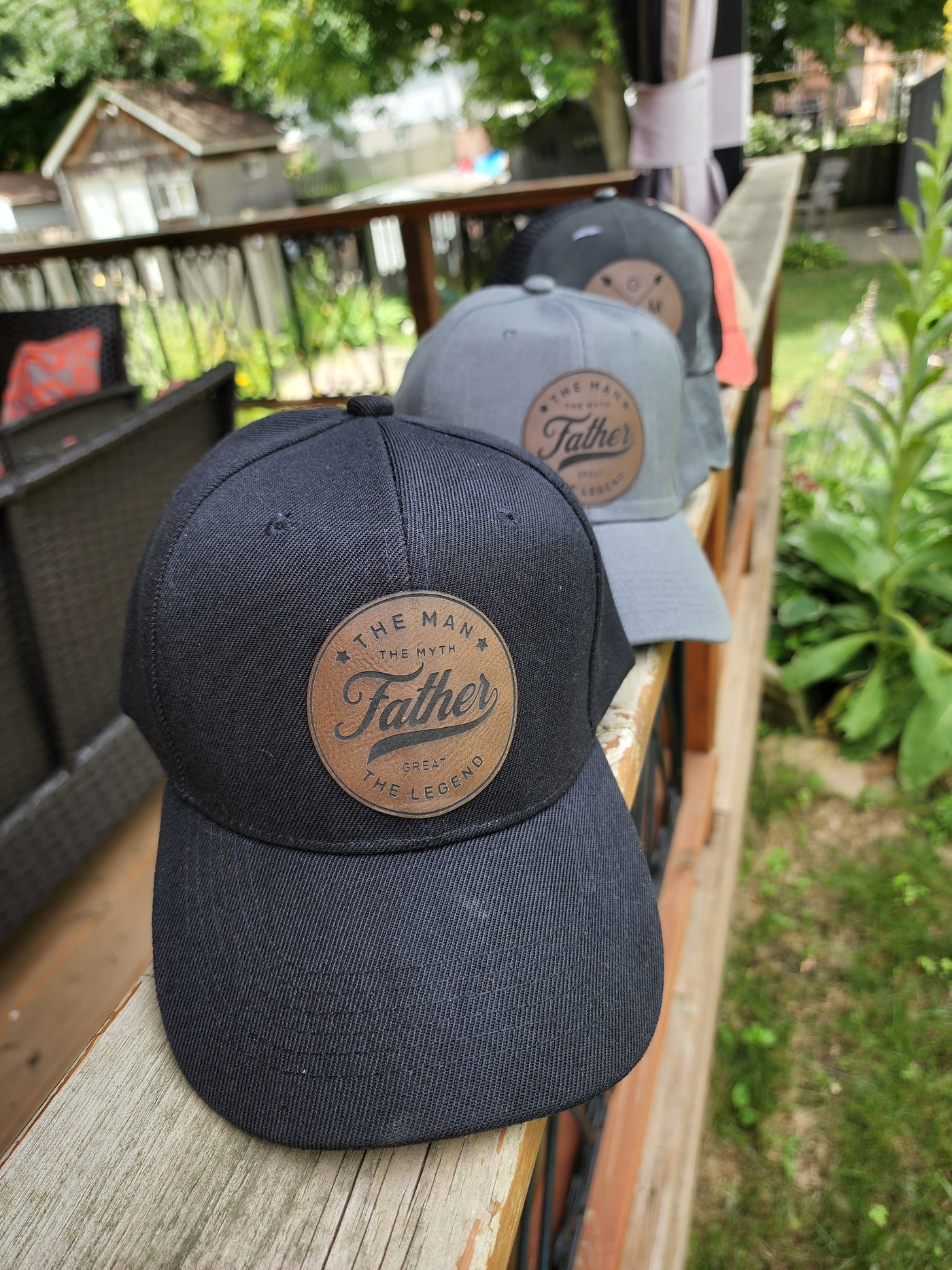 Your Design Custom Leather Engraved Patch Hat