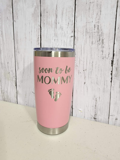 Soon To Be Daddy & Mommy Engraved Tumblers Set