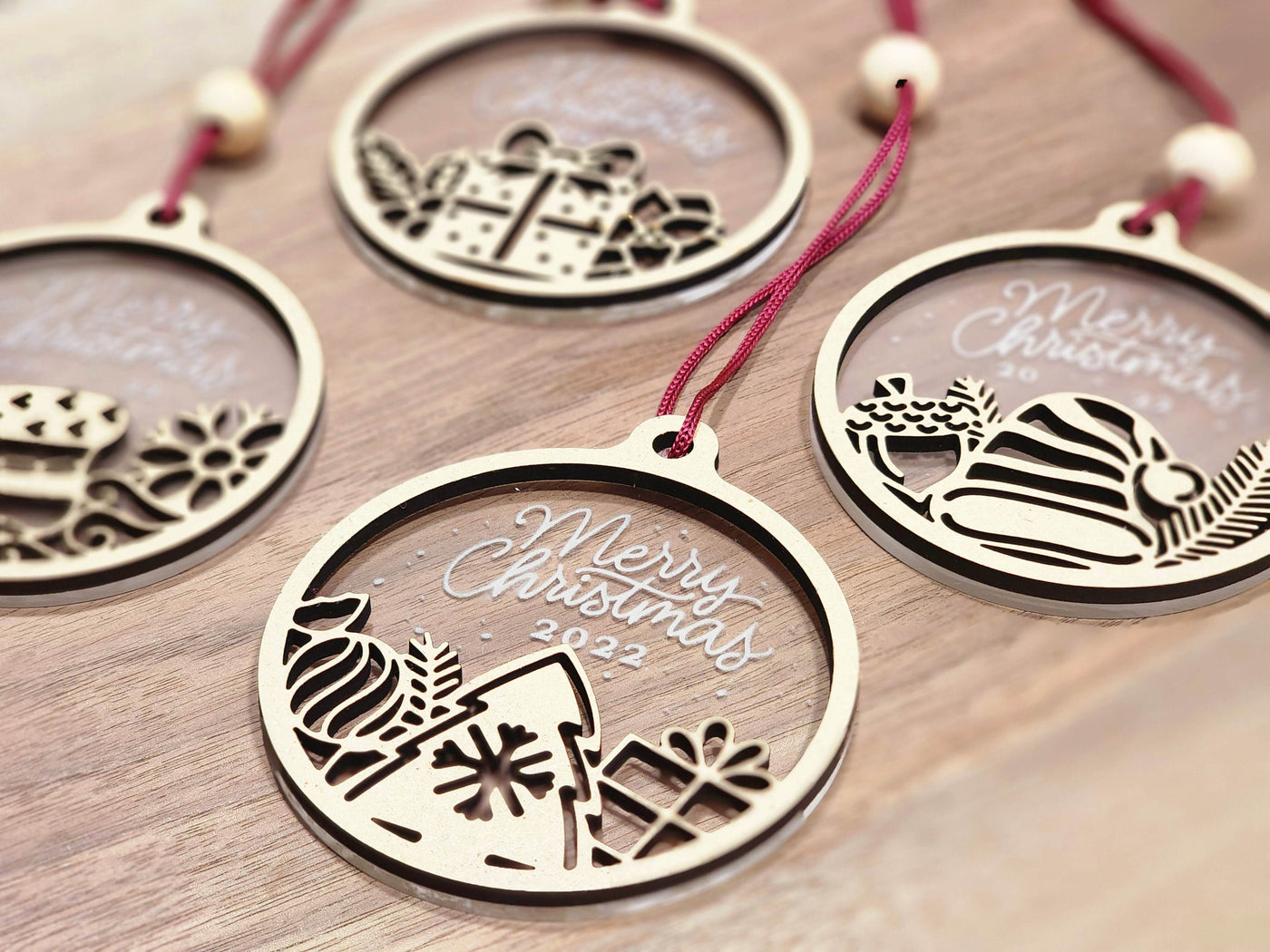 Premium Christmas Laser Cut Ornaments 2022