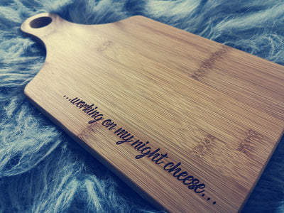 Custom Engraved Bamboo Board 7x13 inch