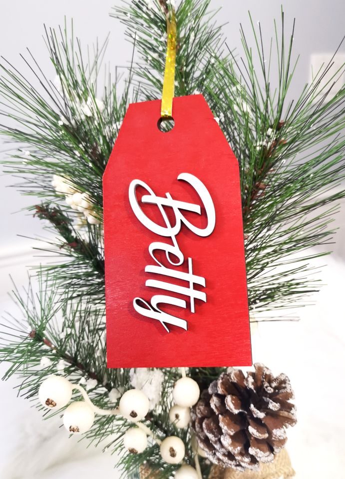 Custom Personalized Stocking Tag