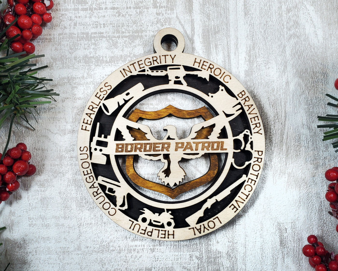 Border Patrol Custom First Responder Ornaments