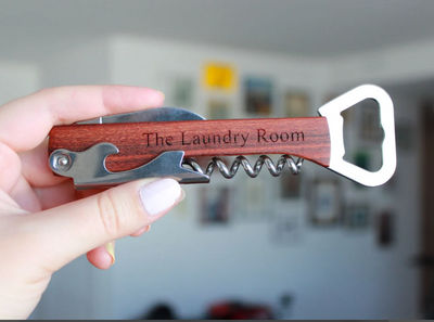 Wooden Bottle Opener & Tool