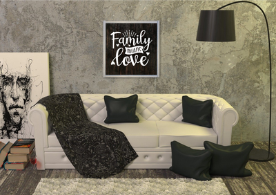 Family Means Love - Wooden Sign