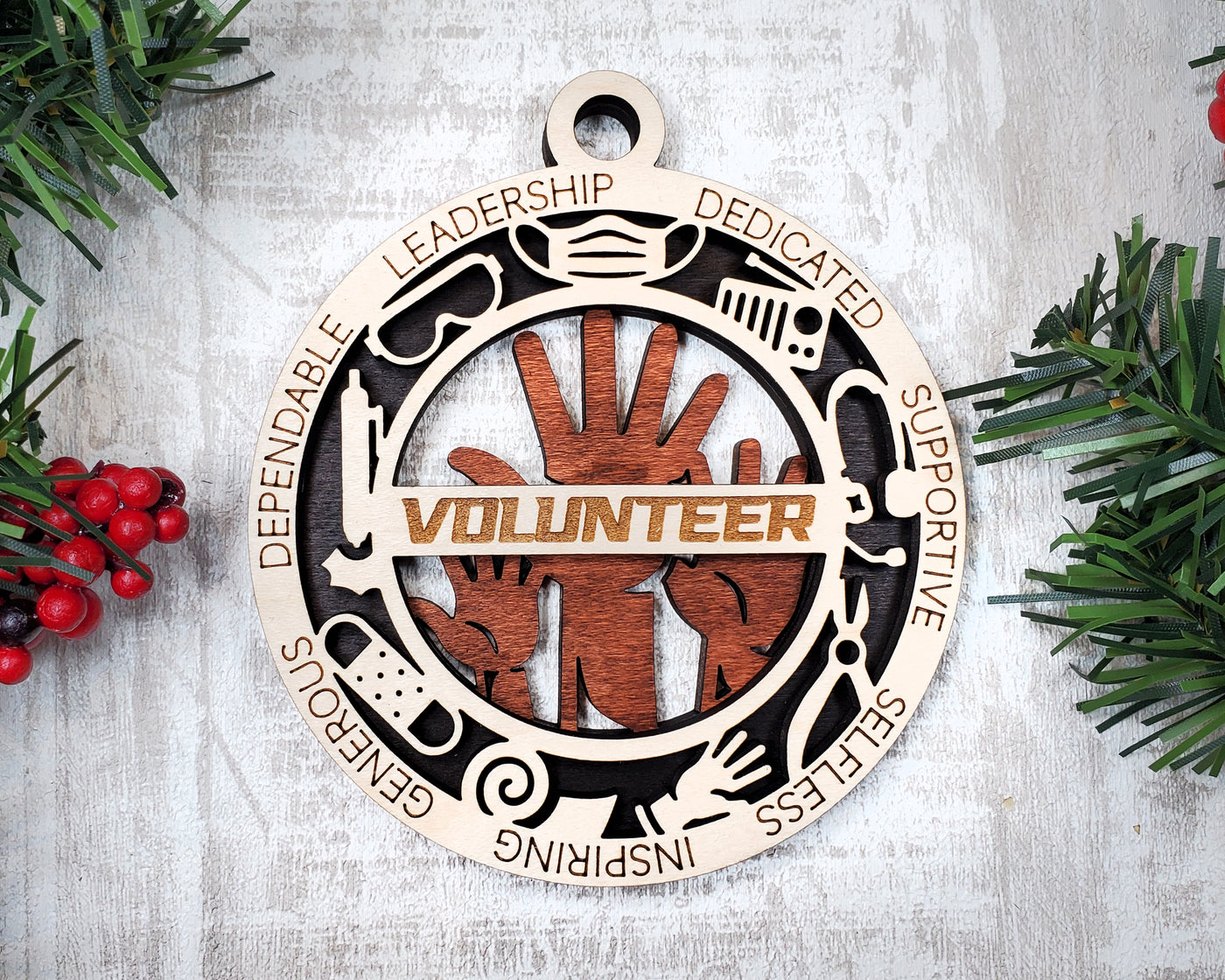 Volunteer Custom First Responder Ornaments