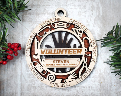 Volunteer Custom First Responder Ornaments