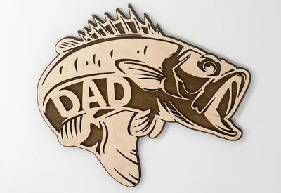 Bass Fishing Wooden Sign For Him